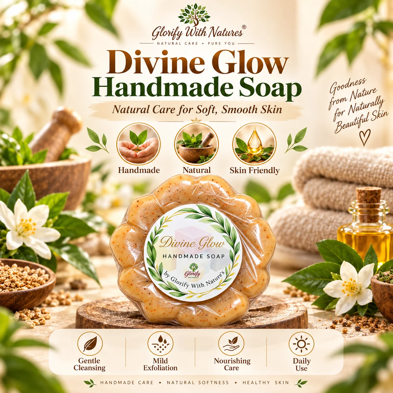 Divine Glow Handmade Soap gallery image 1